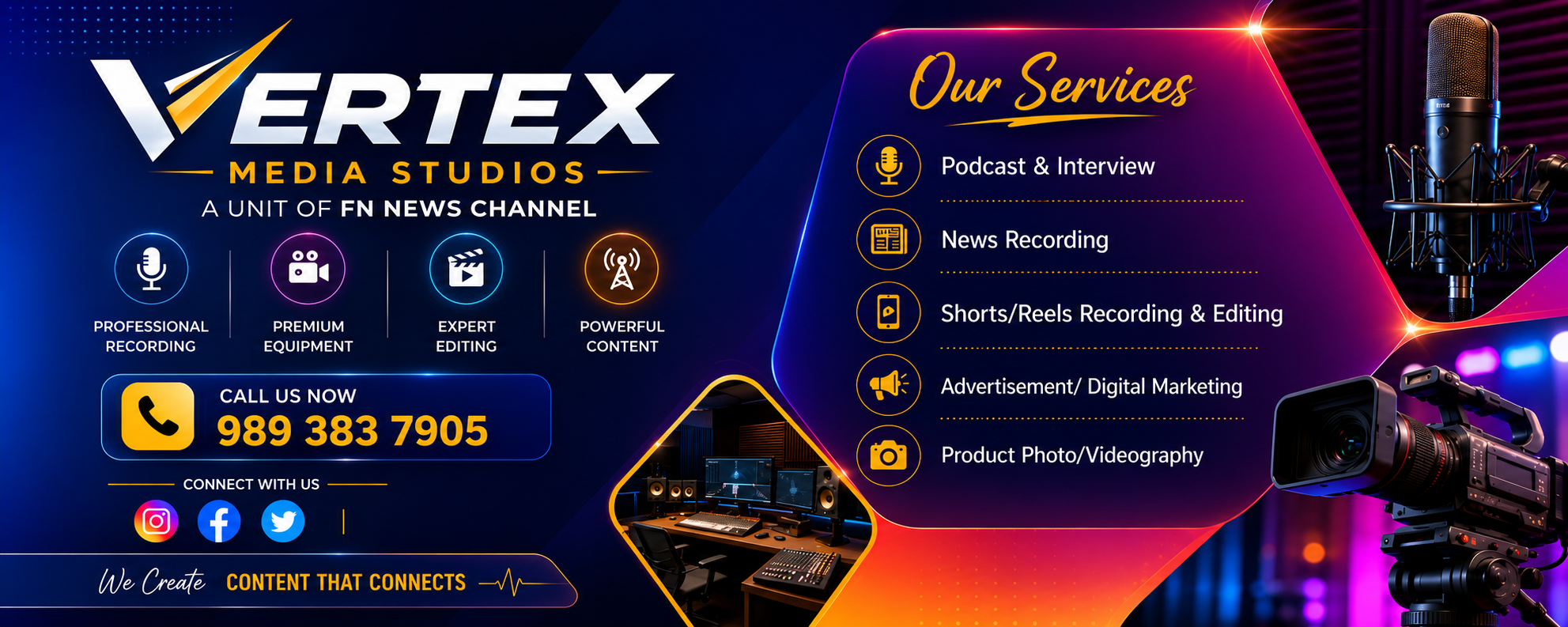 Vertex Media Studios advertisement